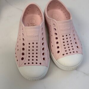 Native Light Pink Perforated Slip-Ons C8